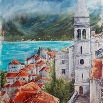Pintura titulada "Old Europe.Monteneg…" por Nina Polunina, Obra de arte original, Oleo