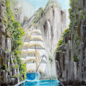 Pintura titulada "Finding Eldorado" por Nina Polunina, Obra de arte original, Oleo