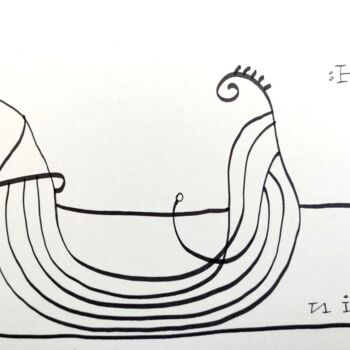 Dessin intitulée "osmose 7" par Nio, Œuvre d'art originale, Marqueur
