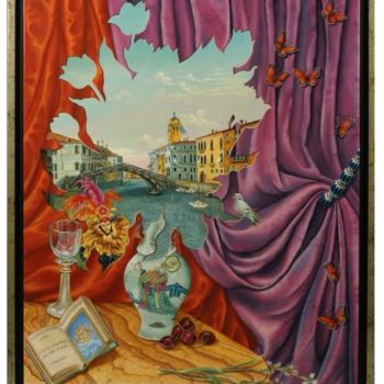 Pintura titulada "INVITATION AU VOYAG…" por Lucette Philippe Niord, Obra de arte original, Oleo