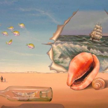 Картина под названием "Voyage" - Lucette Philippe Niord, Подлинное произведение искусства