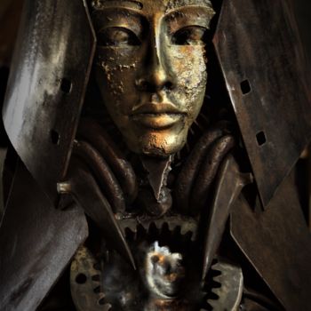 Sculpture titled "isis" by Niotte Prod, Original Artwork, Metals