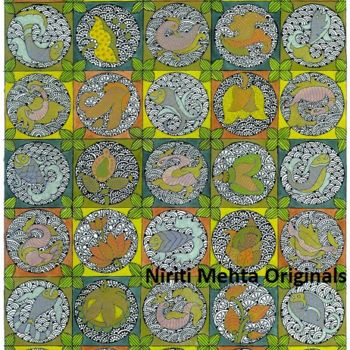 Pittura intitolato "mandals.jpg" da Niriti Mehta Jain, Opera d'arte originale