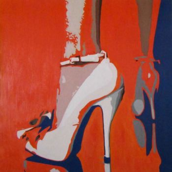 Painting titled "shoes" by Niroe, Original Artwork