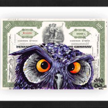 Peinture intitulée "The Stare" par Nite Owl, Œuvre d'art originale, Acrylique