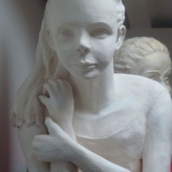 Rzeźba zatytułowany „Tête de jeune fille” autorstwa Chrysanthou, Oryginalna praca, Kamień