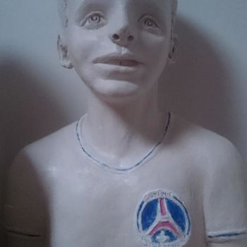 Sculpture intitulée "Portrait de Mathéo…" par Chrysanthou, Œuvre d'art originale, Argile