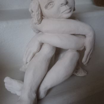 Escultura intitulada "Enfant" por Chrysanthou, Obras de arte originais, Argila