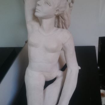 Sculpture titled "Figure de gym" by Chrysanthou, Original Artwork, Clay