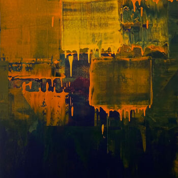 Peinture intitulée "Abstract-112" par Nivas Kanhere, Œuvre d'art originale, Acrylique