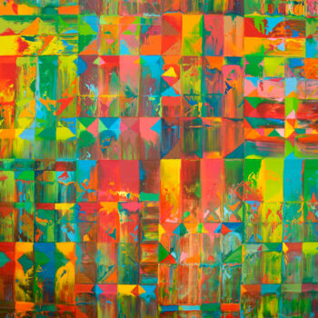Pittura intitolato "Abstract-182 On Voy…" da Nivas Kanhere, Opera d'arte originale, Olio
