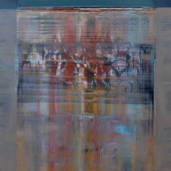 Картина под названием "Abstract-199" - Nivas Kanhere, Подлинное произведение искусства, Масло