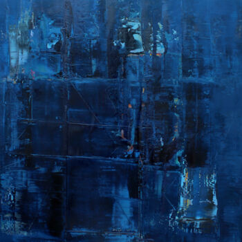 Pintura intitulada "Abstract-201" por Nivas Kanhere, Obras de arte originais, Óleo