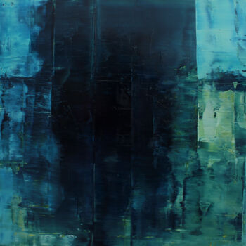 Картина под названием "Abstract-200" - Nivas Kanhere, Подлинное произведение искусства, Масло