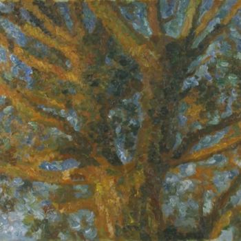 Malerei mit dem Titel "Tree" von Robert Nizamov, Original-Kunstwerk, Öl