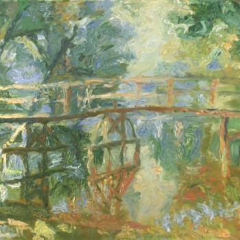 Ζωγραφική με τίτλο "Bridge" από Robert Nizamov, Αυθεντικά έργα τέχνης, Λάδι