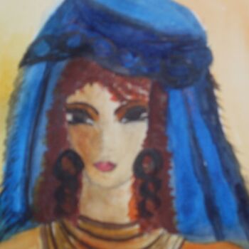 Painting titled "femme-7-aquarelle.j…" by Nizard Dominique, Original Artwork, Watercolor