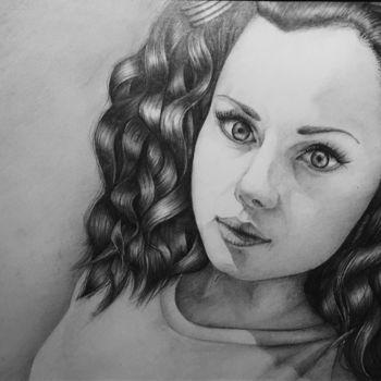 Dessin intitulée "Paint portraits on…" par Natalia Kudlik, Œuvre d'art originale, Crayon