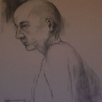 Disegno intitolato "Portrait of a young…" da N.M.Mathieu, Opera d'arte originale, Altro