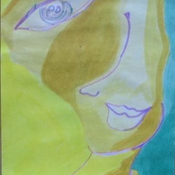 Painting titled "Pearl-girl" by Mjr., Original Artwork