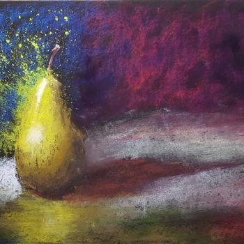 Drawing titled "Pear Smoothie" by Nathalie Newman, Original Artwork, Pastel