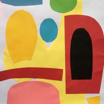 Collages intitolato "abstract2" da Noah Miles, Opera d'arte originale, Collages