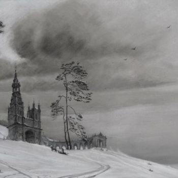 Rysunek zatytułowany „Въезд в усадьбу” autorstwa Андрей Ноаров, Oryginalna praca