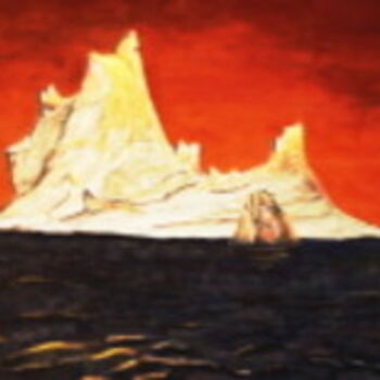 「iceberg」というタイトルの絵画 Daniel Nobécourtによって, オリジナルのアートワーク, オイル