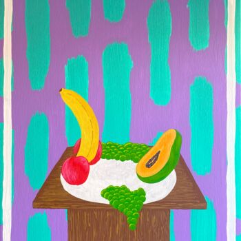 Painting titled "Fruits_v1" by Noceda, Original Artwork, Acrylic