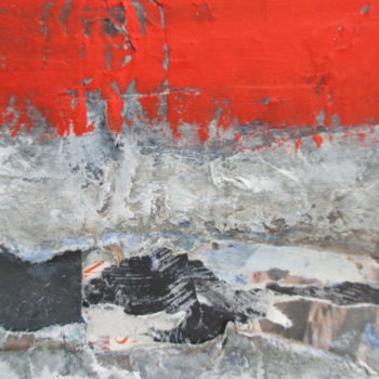 Schilderij getiteld "Carton rouge" door Noche, Origineel Kunstwerk, Acryl