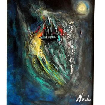 Pintura titulada ""L'eau"" por Noche, Obra de arte original