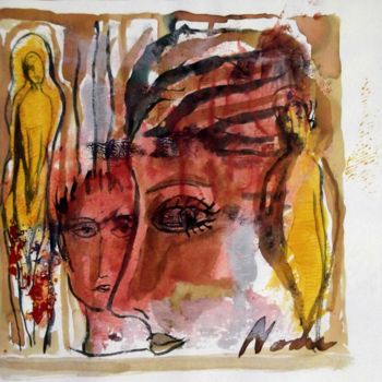 "De visages et de fi…" başlıklı Tablo Noche tarafından, Orijinal sanat, Mürekkep