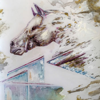 「Horse Concept」というタイトルの絵画 Nocturnal Art Iyadによって, オリジナルのアートワーク, アクリル