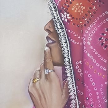 Painting titled "thoughts.jpg" by Nadia Sheikh, Original Artwork, Pastel