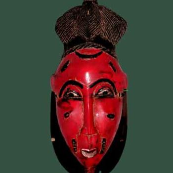 Digital Arts titled "Masque rouge" by Nodens, Original Artwork