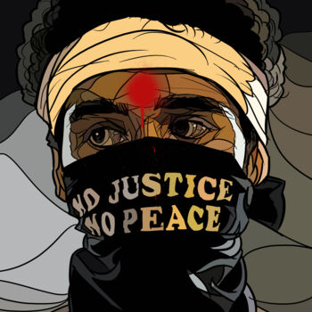 "No justice..." başlıklı Dijital Sanat Art De Noé tarafından, Orijinal sanat, Dijital Resim
