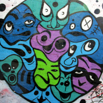 Painting titled "Circle toons" by Art De Noé, Original Artwork