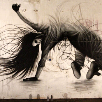 Painting titled "Breakdance Girl" by Art De Noé, Original Artwork