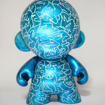 雕塑 标题为“Shiny blue toons” 由Art De Noé, 原创艺术品