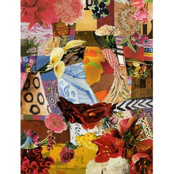 Collages intitolato "FLOWERS" da Noé, Opera d'arte originale, Collages