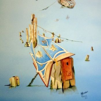 绘画 标题为“Perte du patrimoine…” 由Noël Barbot, 原创艺术品