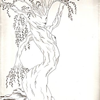 "L'arbre femme" başlıklı Baskıresim Noël Barbot tarafından, Orijinal sanat