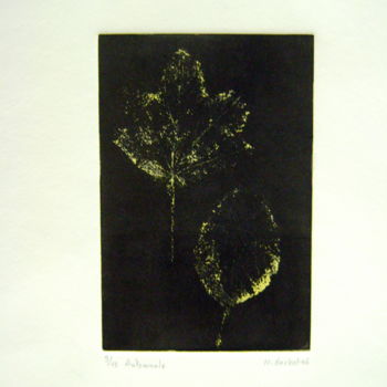 Printmaking titled "automnale-1.jpg" by Noël Barbot, Original Artwork, Etching