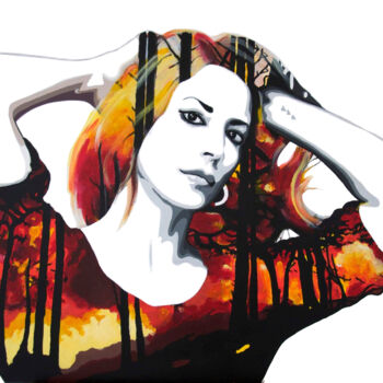 Картина под названием "Ecofeminismo Disast…" - Noelia Muriana, Подлинное произведение искусства, Акрил