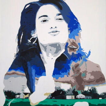 Painting titled "Ecofeminismo Disast…" by Noelia Muriana, Original Artwork, Acrylic