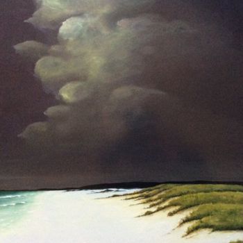 Peinture intitulée "Un soir d’orage." par Noëlle Lassailly, Œuvre d'art originale, Acrylique