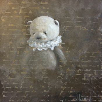 Painting titled "Un belle histoire -…" by Noëlle Lassailly, Original Artwork, Acrylic