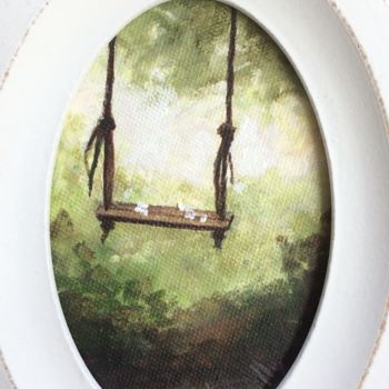 Картина под названием "Ernestine - 667" - Noëlle Lassailly, Подлинное произведение искусства, Акрил