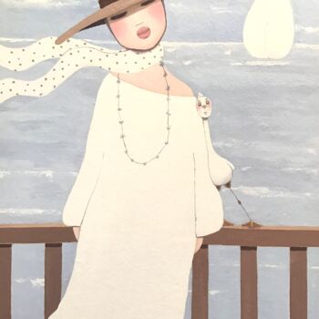 Pintura titulada "Un matin d’avril -…" por Noëlle Lassailly, Obra de arte original, Acrílico Montado en Bastidor de camilla…