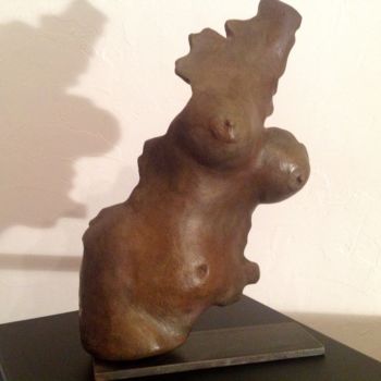 Sculpture intitulée "Buste" par Noëlle Rious, Œuvre d'art originale